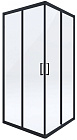 Кабина квадратная Deante Funkia, черный профиль 90x90