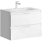 Тумба с умывальником подвесная Aqwella 5 Stars Accent 75 белый