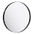 Зеркало в металлической раме Aqwella RM 60 черное