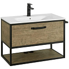 Тумба-умывальник Акватон Лофт Фабрик 80 Дуб Кантри, 1A242401LTDY0