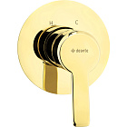 Смеситель скрытого монтажа 1 функция Deante Arnika Gold, BQA_Z44L