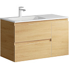 Тумба с умывальником подвесная Aqwella 5 Stars Accent 90 дуб золотой левая