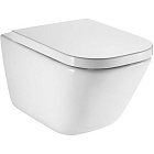 Унитаз подвесной Roca The Gap Clean Rim с пневмокрышкой, 34647L000 + 801472001