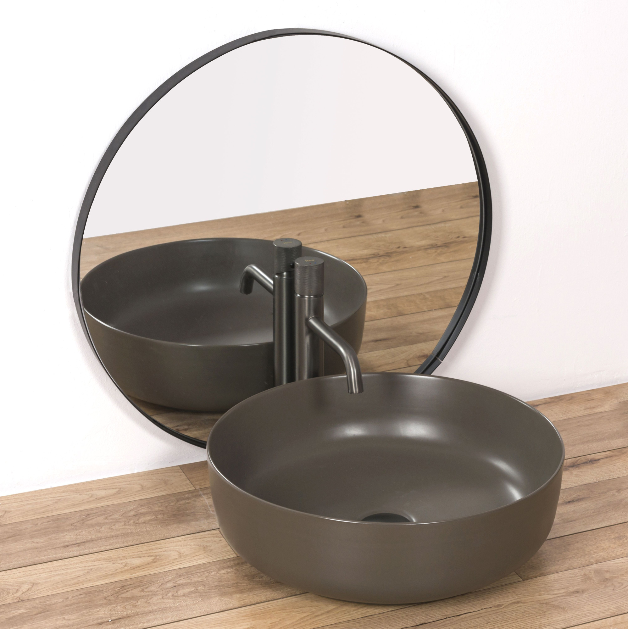 Умывальник Rea Elma Grey Matt 45x45, REA-U8495