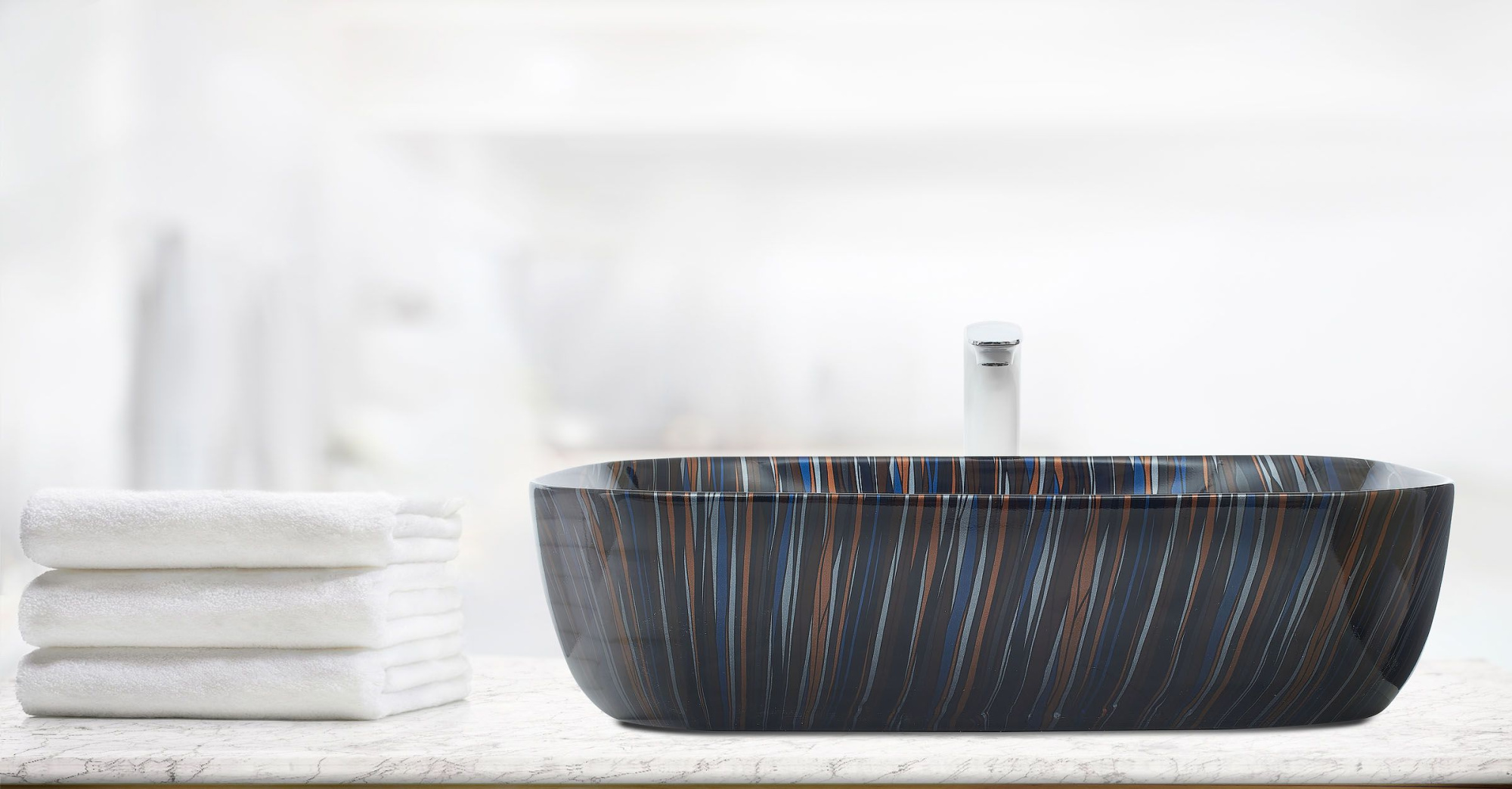 Раковина накладная WeltWasser ELBACH 2143P K501 61x40