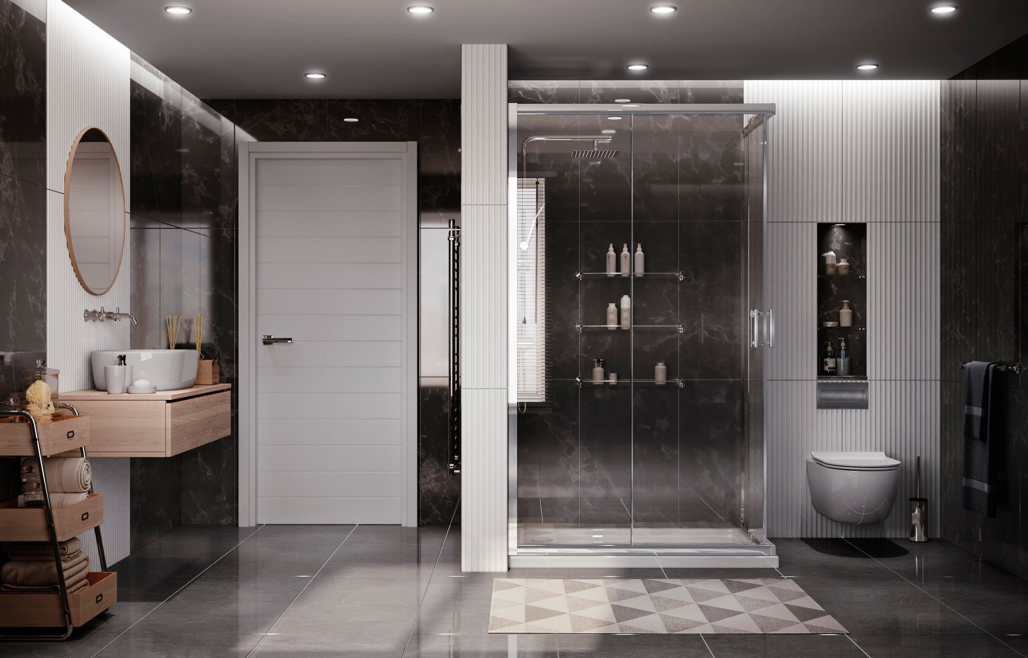 Прямоугольное душевое ограждение Ambassador Kingston