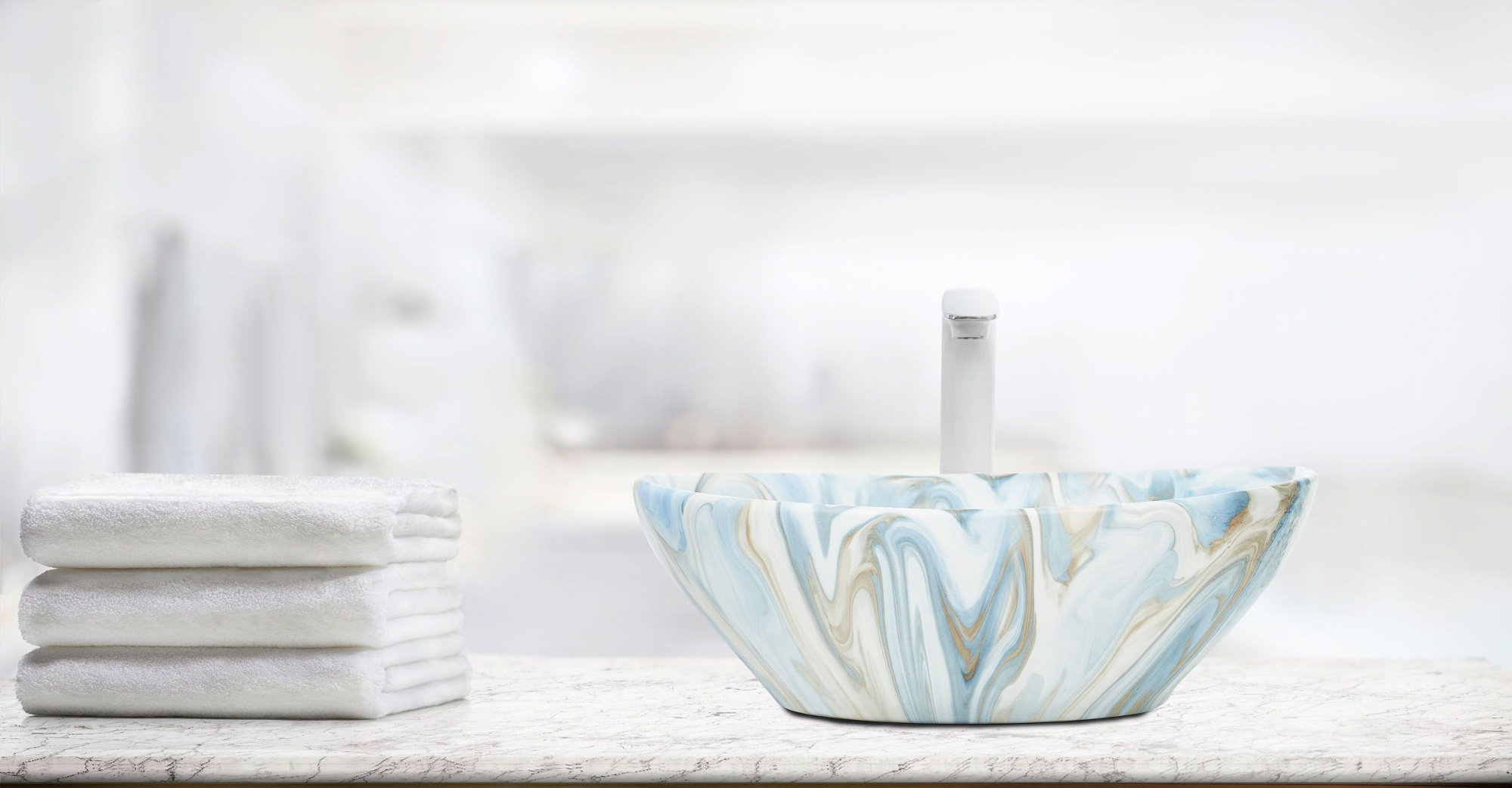 Раковина накладная WeltWasser ELBACH 3078 M814 41.5x33.5