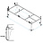 Металлический каркас для акриловой ванны Cezares 160x70, EMP-160-70-MF-R
