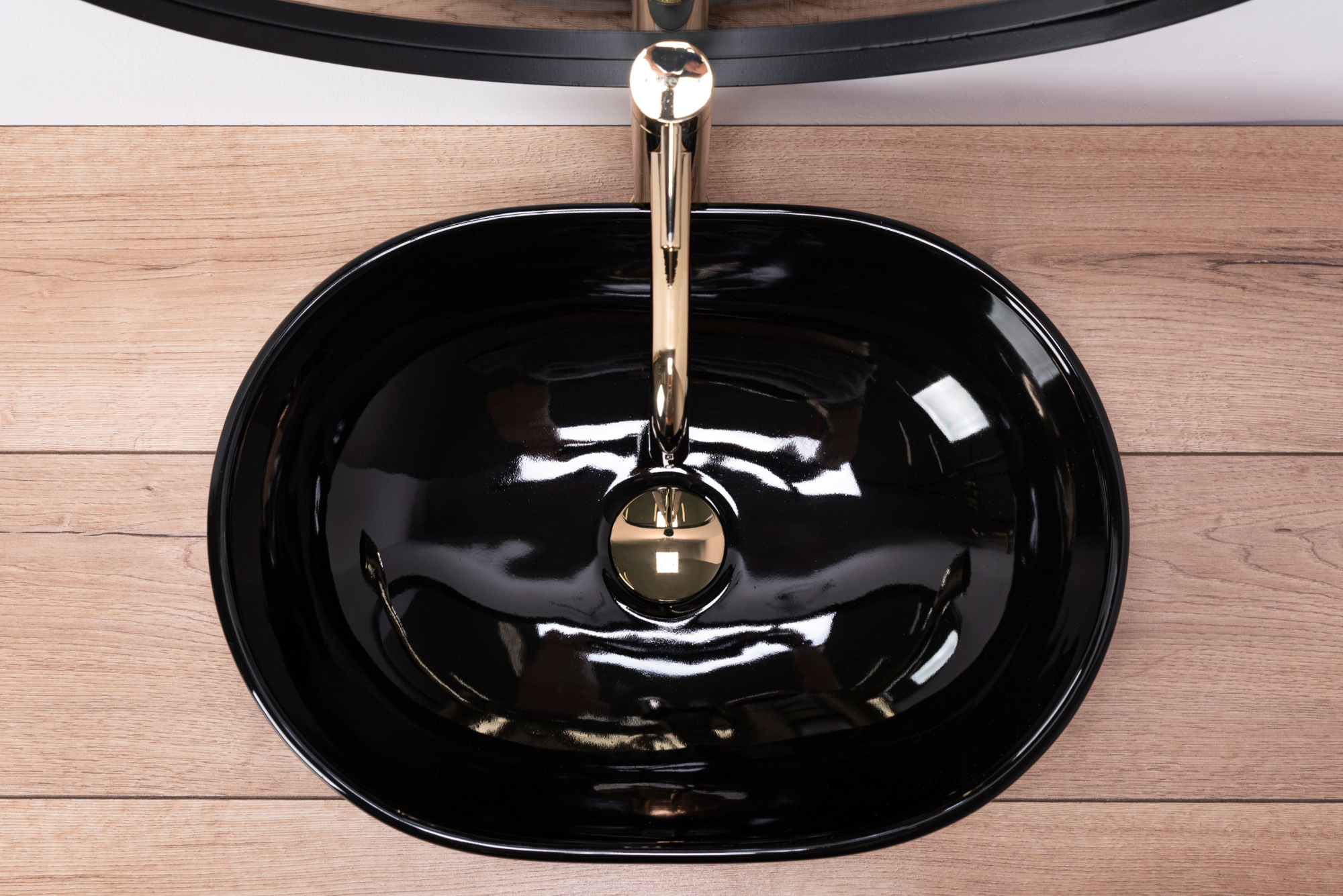 Умывальник Rea Amelia Black 48x34.5, REA-U7411