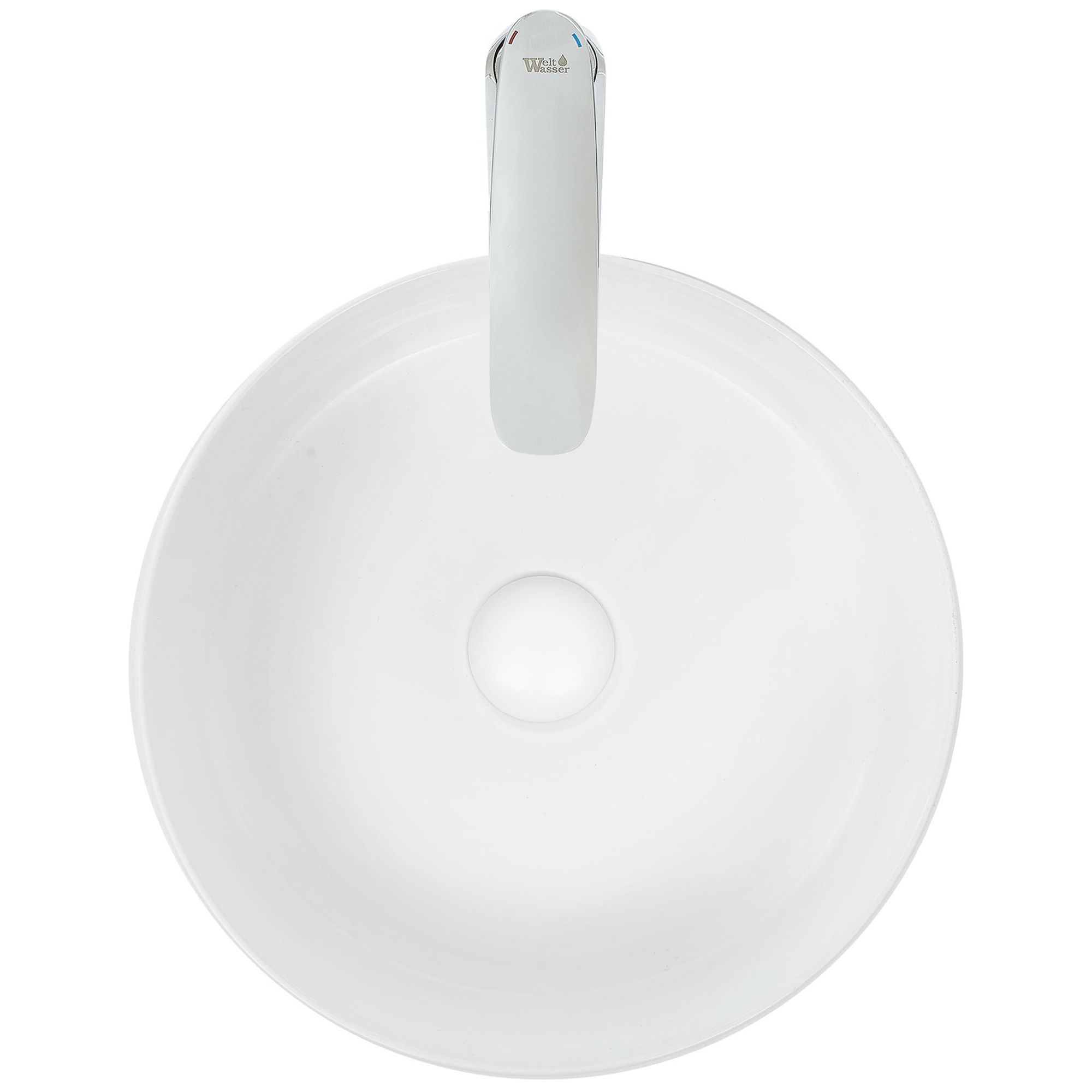 Раковина накладная WeltWasser ELBACH 3134 MW 35.5x35.5