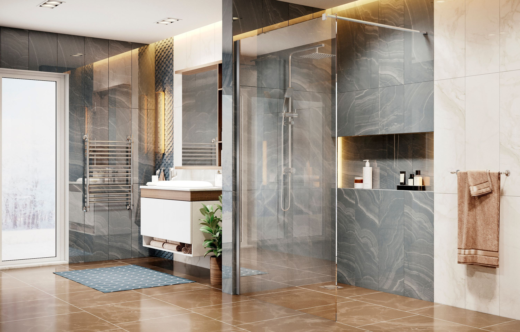 Душевое ограждение Ambassador Walk-in