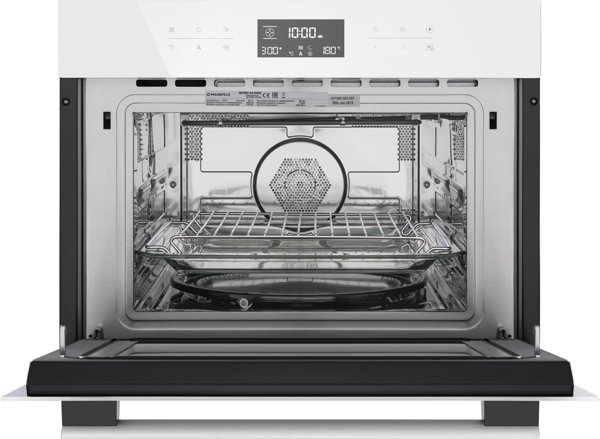Шкаф духовой электрический с функцией СВЧ Maunfeld, MCMO.44.9GW
