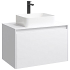 Корпус тумбы с умывальником Aqwella 5 Stars Mobi 80, цвет белый