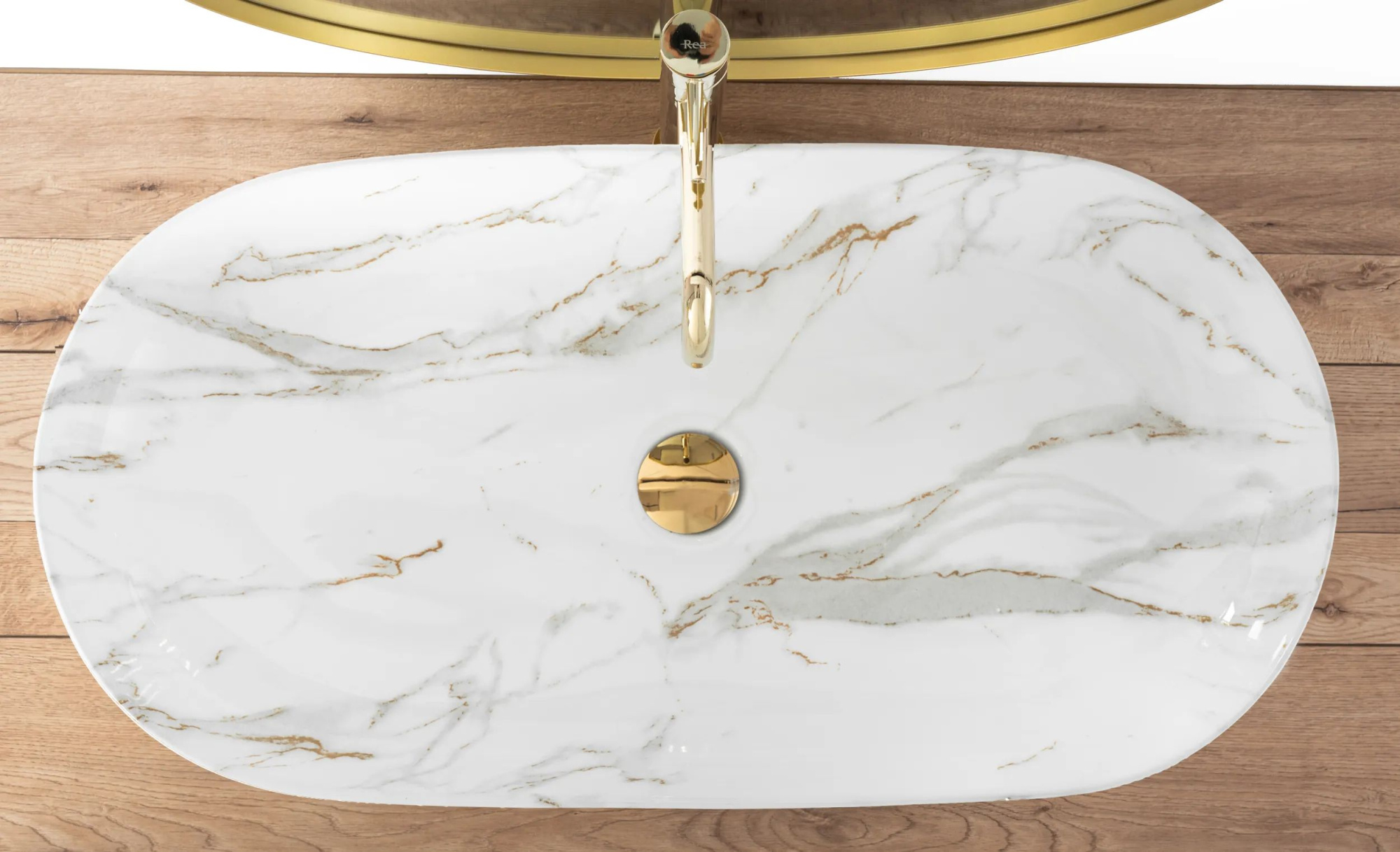 Умывальник Rea Cleo Shiny/Aiax 81x41, REA-U8404