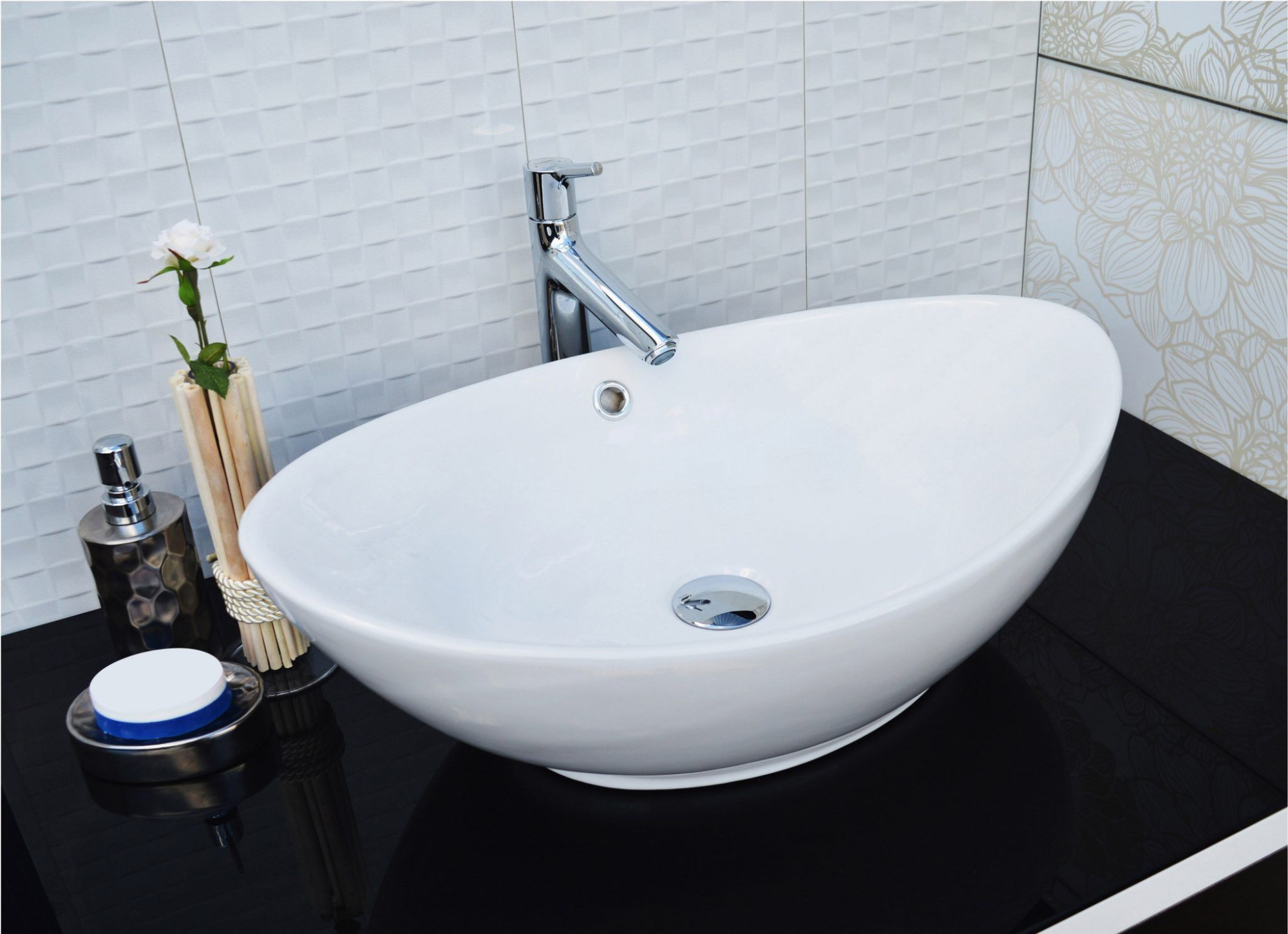 Раковина для ванной Ceramalux 60x37, 9019