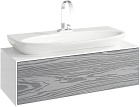 Тумба с умывальником Aqwella 5 Stars Genesis 100 цвет миллениум серый