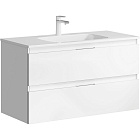 Тумба с умывальником подвесная Aqwella 5 Stars Accent 100 белый