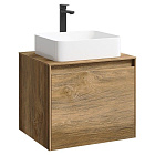 Корпус тумбы с умывальником Aqwella 5 Stars Mobi 60, цвет дуб балтийский