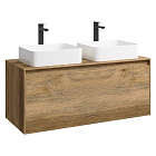 Корпус тумбы с умывальником Aqwella 5 Stars Mobi 120, цвет дуб балтийский
